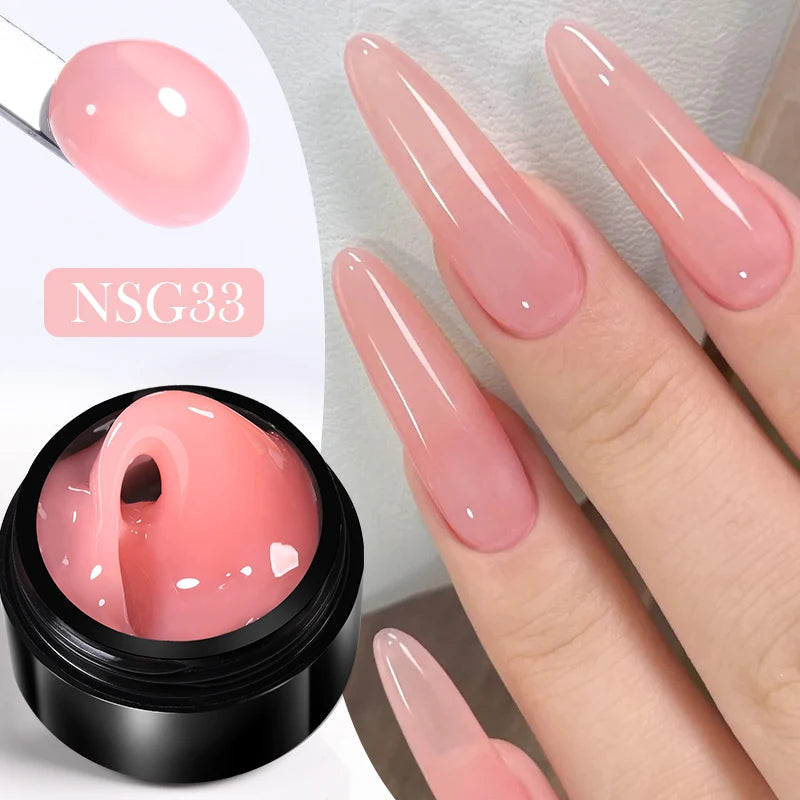 Modernoura 15ml Clear Non-Stick 3D Hard Gel – Milky Jelly Nail Extension Magic