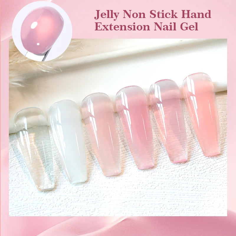 Modernoura 15ml Clear Non-Stick 3D Hard Gel – Milky Jelly Nail Extension Magic