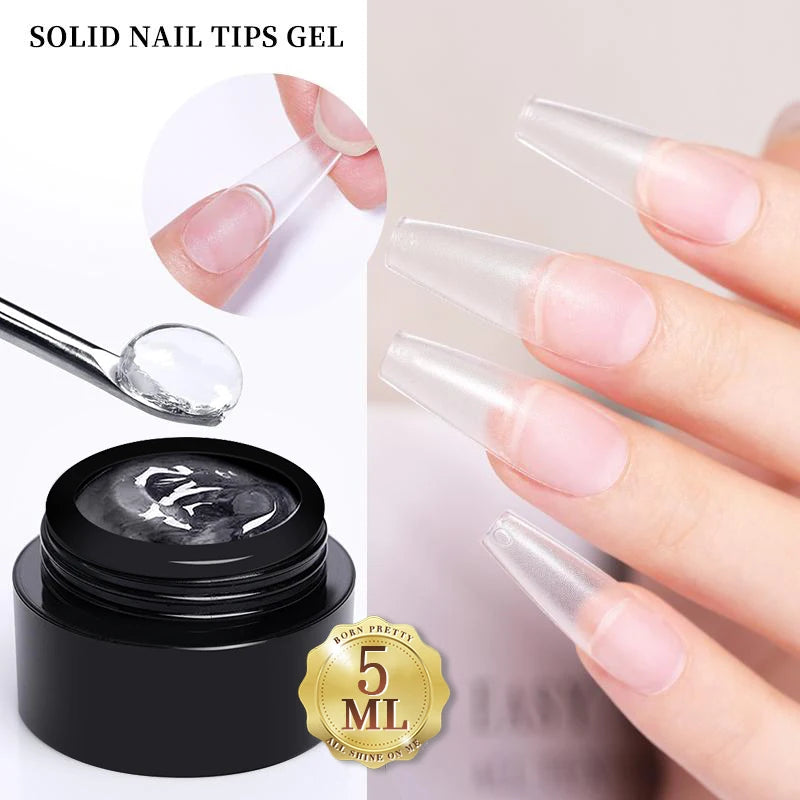 Modernoura 15ml Clear Non-Stick 3D Hard Gel – Milky Jelly Nail Extension Magic