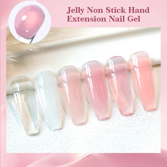 Modernoura 15ml Clear Non-Stick 3D Hard Gel – Milky Jelly Nail Extension Magic