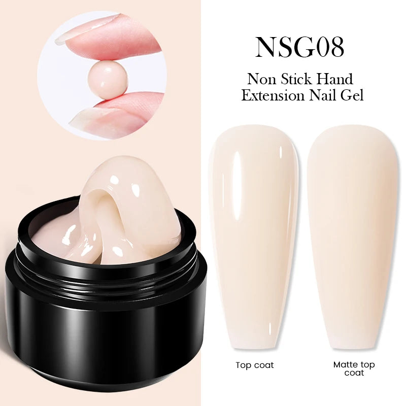 Modernoura 15ml Clear Non-Stick 3D Hard Gel – Milky Jelly Nail Extension Magic