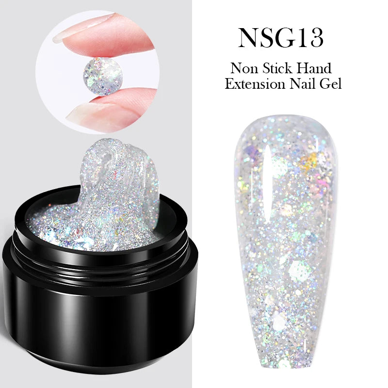 Modernoura 15ml Clear Non-Stick 3D Hard Gel – Milky Jelly Nail Extension Magic